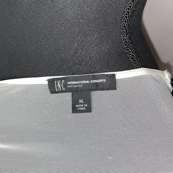 INC International Concepts Women's Long-sleeve Lace Mesh Bodysuit Size XL - Picture 7 of 7